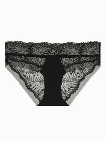 Underwear Women CK Black Geo Lace AF Hipster QF7912ADUB1 - CALVIN KLEIN - BALAAN 1