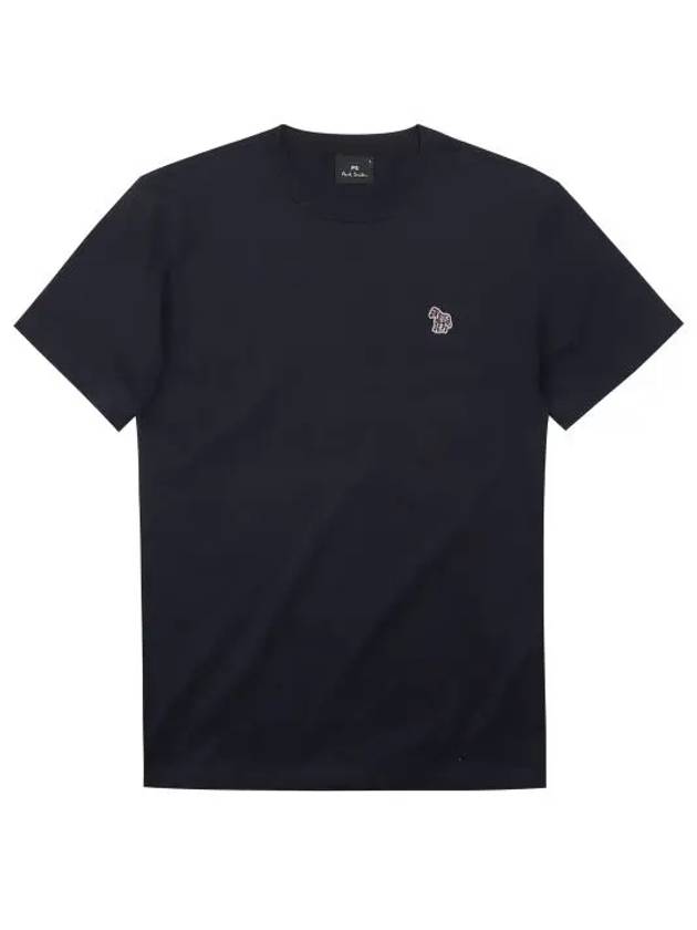 Zebra Logo Crew Neck Cotton Short Sleeve T-Shirt Navy - PAUL SMITH - BALAAN 3