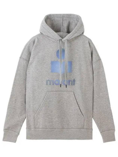 Mansel Big Logo Print Hoodie Grey - ISABEL MARANT - BALAAN 2