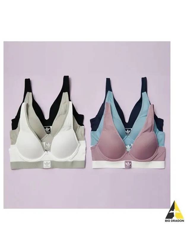 adidas UNDERWEAR No Wire Trefoil Pale Bra - ADIDAS - BALAAN 1