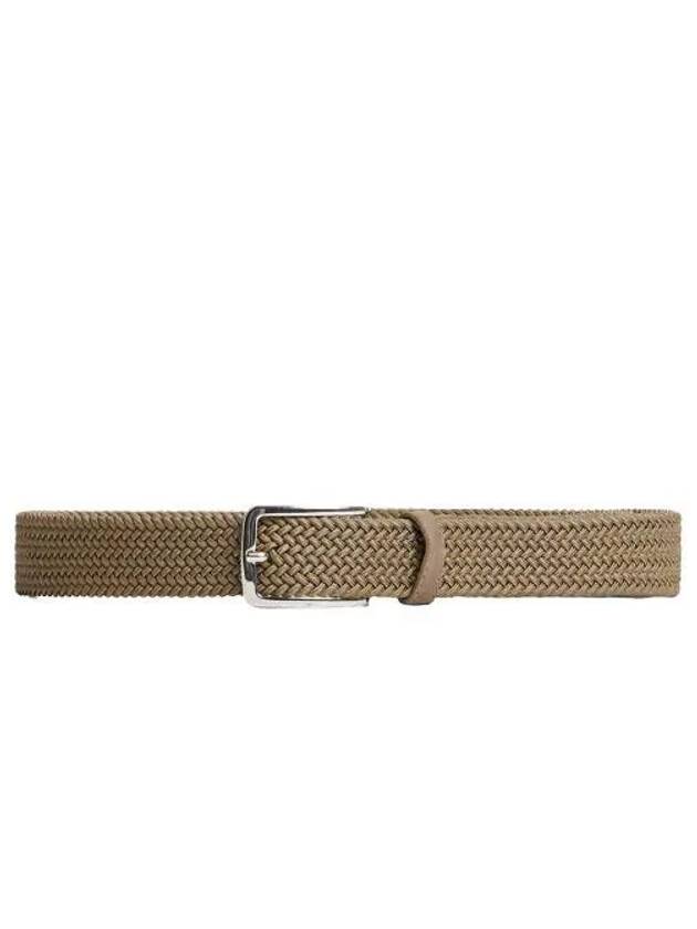 Ben Braided Elastic Belt Khaki - J.LINDEBERG - BALAAN 2