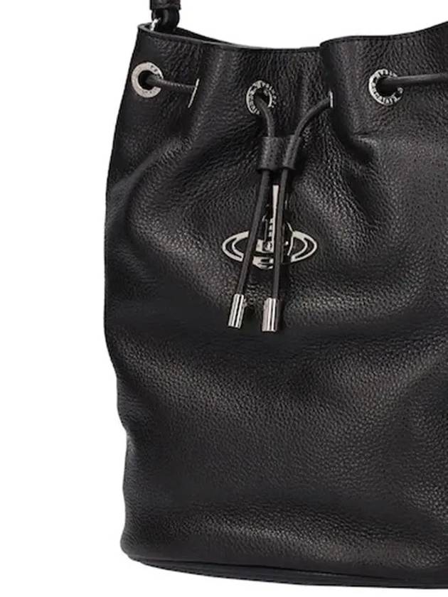 CARRIE Carrie Grain Leather Bucket Shoulder Bag - VIVIENNE WESTWOOD - BALAAN 3