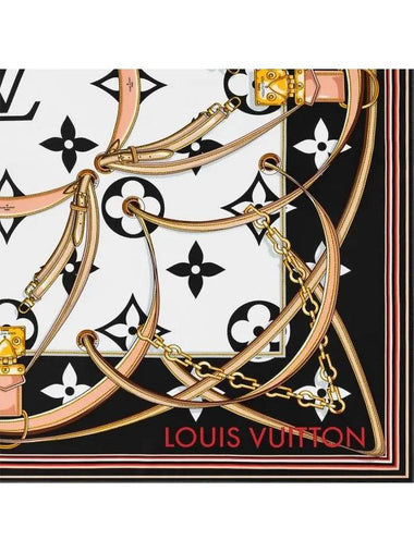 Ultimate Monogram Square Scarf Black - LOUIS VUITTON - BALAAN 3