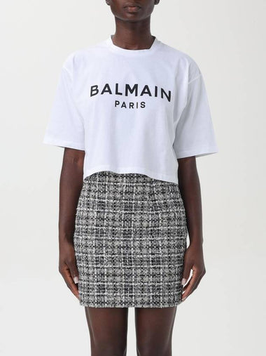 T-shirt Balmain in cotone con logo - BALMAIN - BALAAN 1