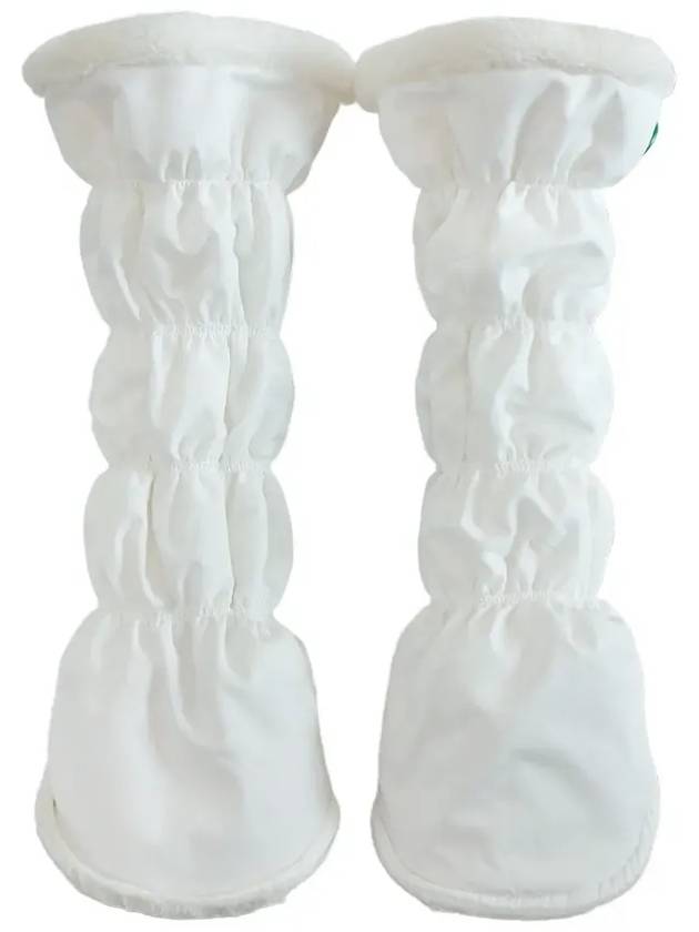 Pre order delivery on December 6th Padded banding leg warmers WHITE - MONBIRDIE GOLF - BALAAN 9