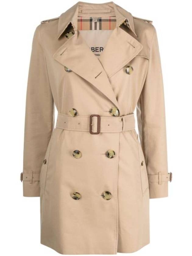 Short Kensington Heritage Trench Coat Beige - BURBERRY - BALAAN 2