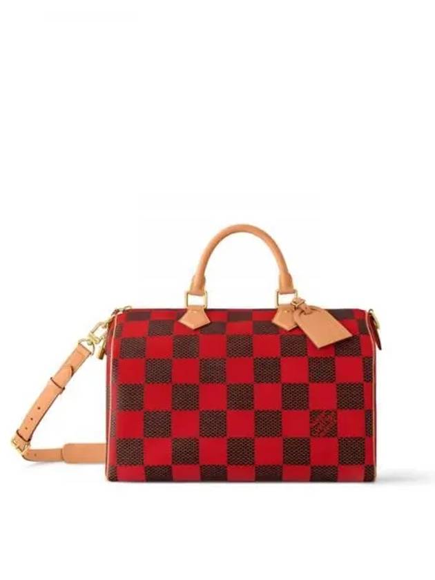 Speedy 40 Bandouliere Damier Pop Duffel Bag Red - LOUIS VUITTON - BALAAN 2