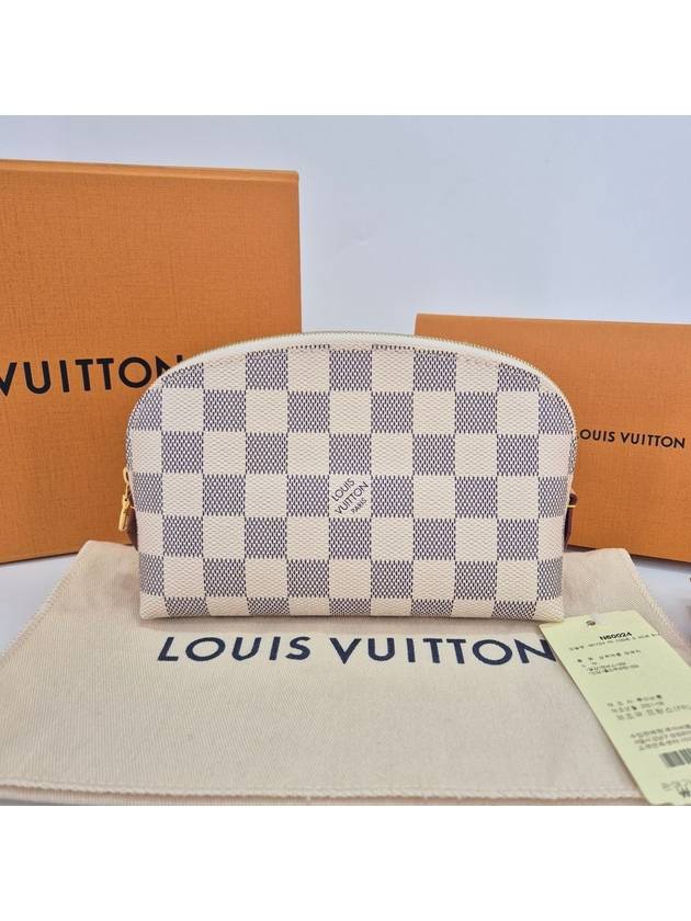 Damier Azur Cosmetic Pouch Bag - LOUIS VUITTON - BALAAN 3