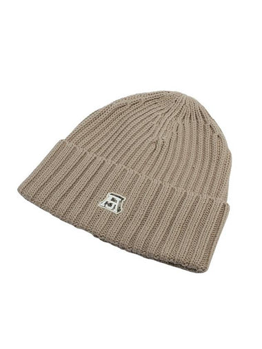 Cotton Beanie Beige - ACNE STUDIOS - BALAAN 1