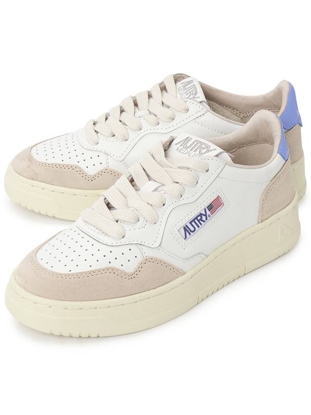 Medalist Blue Tab Suede Low Top Sneakers White Beige - AUTRY - BALAAN 2