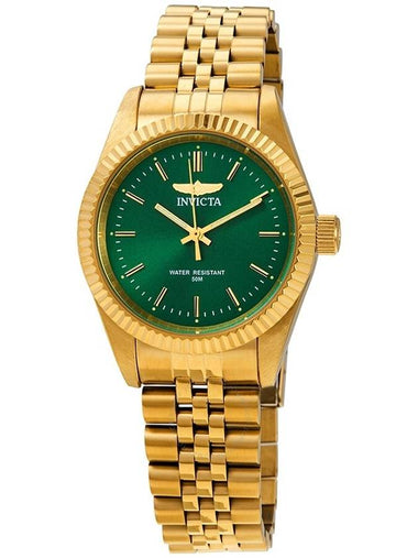 Invicta Specialty Green Dial Yellow Gold-tone Ladies Watch 29408 - INVICTA - BALAAN 1