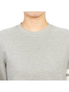 Ottoman Rib 4-Bar Crew Neck Sweatshirt Grey - THOM BROWNE - BALAAN 6