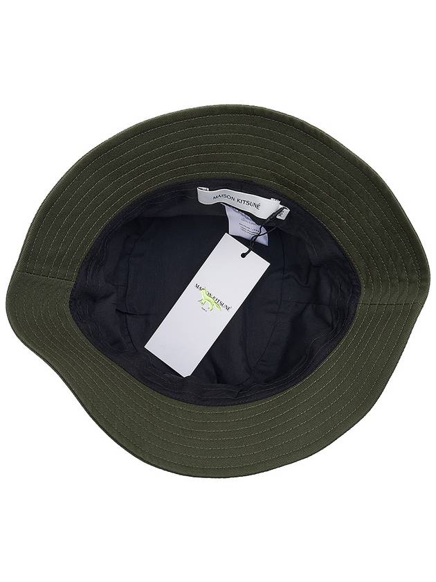 Maison Kitsune Foxhead patch bucket hat LM06113WW0088 KHAKI - MAISON KITSUNE - BALAAN 5