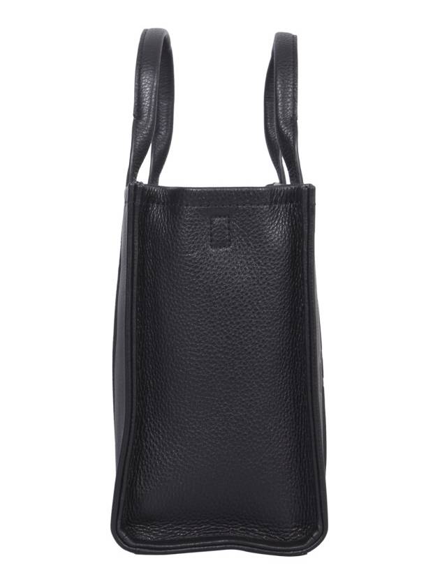 Logo Medium Leather Tote Bag Black - MARC JACOBS - BALAAN 13