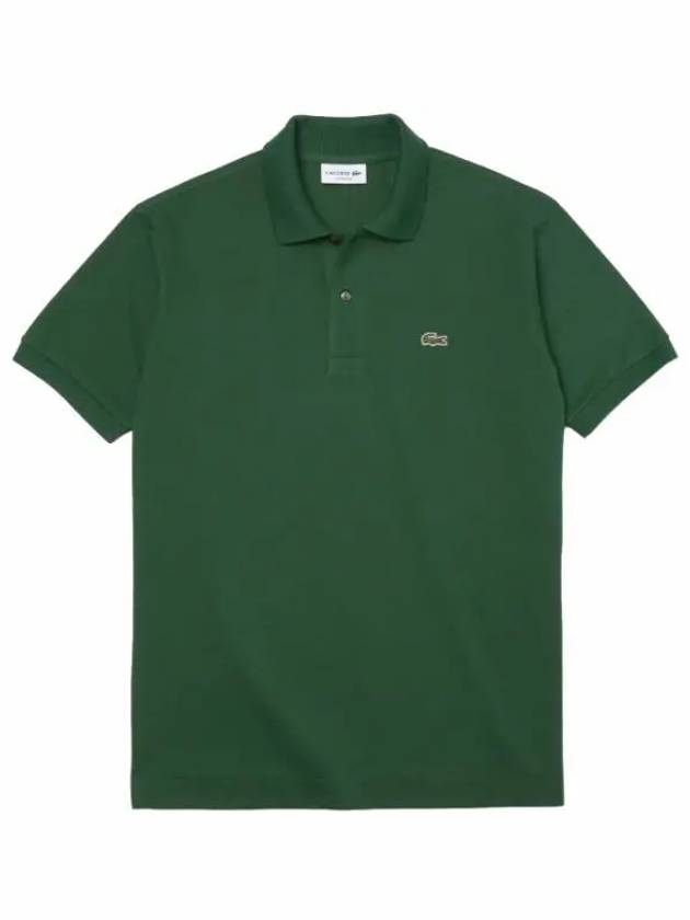 Men's Logo Classic Fit Cotton Short Sleeve Polo Shirt Green - LACOSTE - BALAAN 2