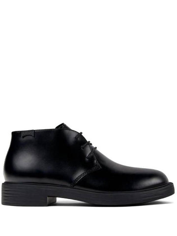 Dean Lace-Up Leather Ankle Boots Black - CAMPER - BALAAN 1