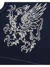 Embossed Griffin Vest Unisex Graphic Knit Vest Blue - PHOS333 - BALAAN 5