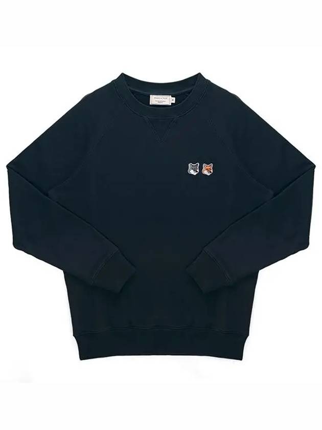 Double Fox Head Patch Classic Sweatshirt Anthracite - MAISON KITSUNE - BALAAN 3