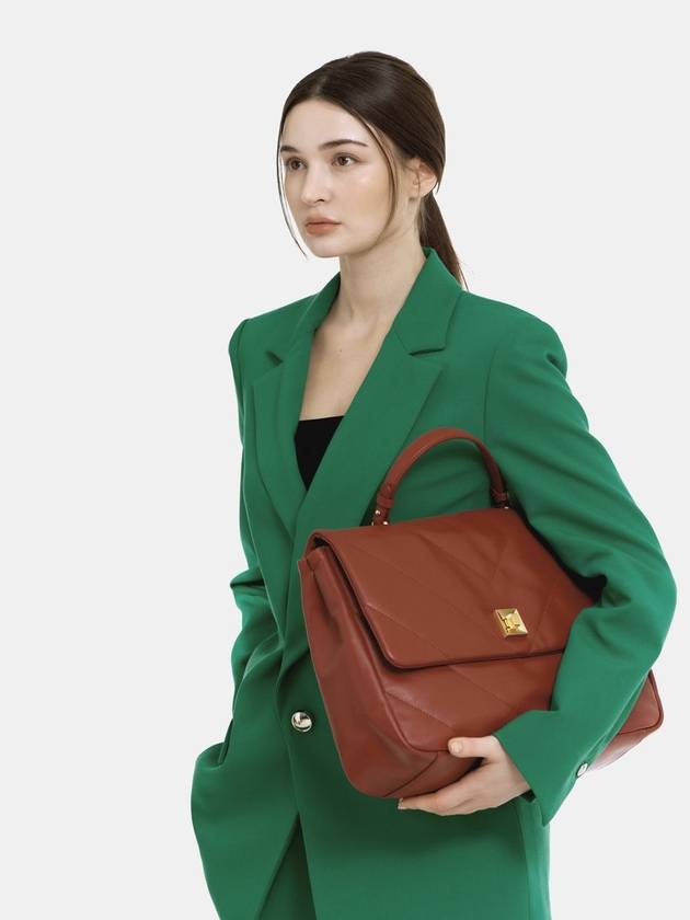 Women's Elegong Medium Tote Briefcase Red - SUPERMOONDESIGN - BALAAN 1