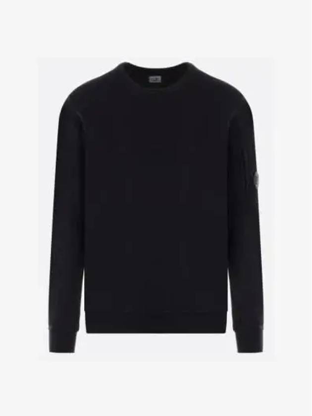 Light Fleece Sweatshirt Black - CP COMPANY - BALAAN 3