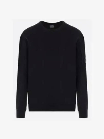 Light Fleece Sweatshirt Black - CP COMPANY - BALAAN 2