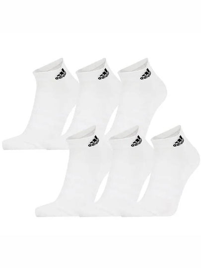 Performance Cushion Ankle Socks 6 Pairs White - ADIDAS - BALAAN 2