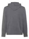 Tech Cotton Zip-Up Hoodie Dark Grey - BRUNELLO CUCINELLI - BALAAN 3