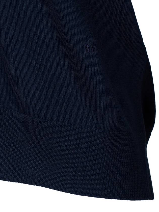 Wool knit cardigan midnight blue - BOTTEGA VENETA - BALAAN 6