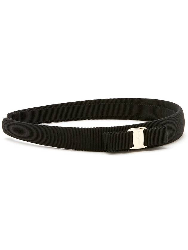 Vara Bow Hairband Black - SALVATORE FERRAGAMO - BALAAN 6