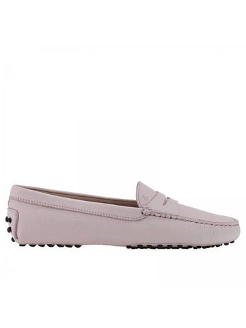 Women's Gommino Leather Driving Shoes Pink - TOD'S - BALAAN 1