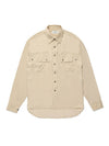 LOOSE FIT MILLITARY SHIRT BEIGE - ROLLING STUDIOS - BALAAN 2