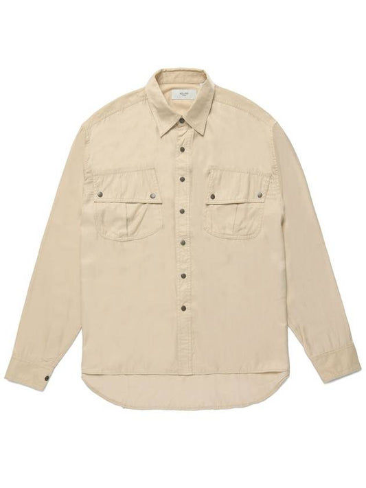 LOOSE FIT MILLITARY SHIRT BEIGE - ROLLING STUDIOS - BALAAN 2