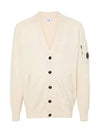 Lens Cotton Cardigan Beige - CP COMPANY - BALAAN 3