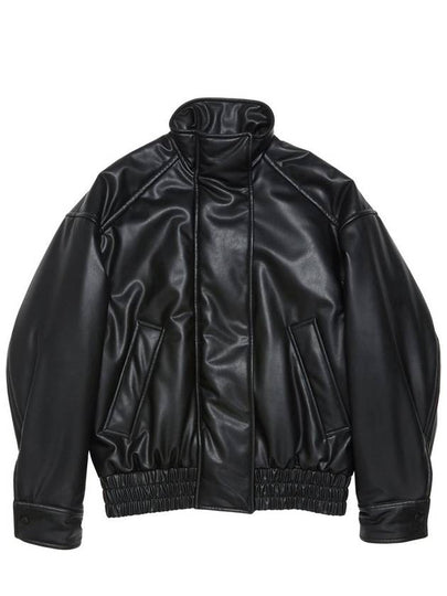 High Neck Bomber Jacket Black - ACNE STUDIOS - BALAAN 2