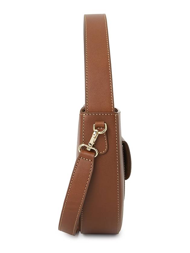 Le Pocket Small Smooth Leather Hobo Cross Bag Brown - A.P.C. - BALAAN 3