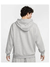 Club Fleece Oversized French Terry Pullover Hoodie M Dark Gray Heather Light Smoke White HJ1817 063 - NIKE - BALAAN 2