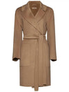 PARIS Belted Wool Coat Brown 2390160239 045 - MAX MARA - BALAAN 2