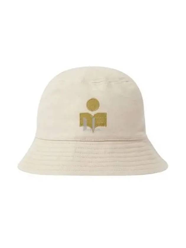 Hailey Embroidered Logo Bucket Hat Beige - ISABEL MARANT - BALAAN 2