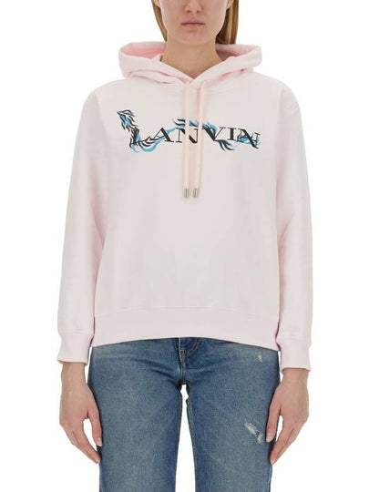 logo print hoodie RWHO0003J109P24 - LANVIN - BALAAN 2