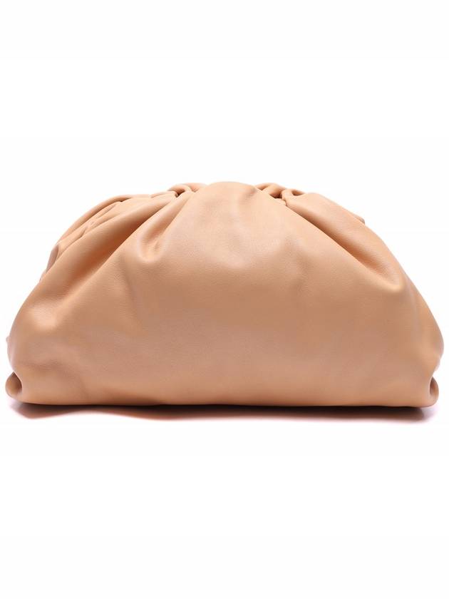 Leather Mini Shoulder Clutch Bag Almond - BOTTEGA VENETA - BALAAN 5