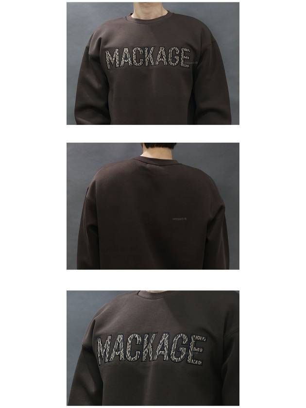 MAX MG Monogram Double Face Jersey Sweatshirt Coffee - MACKAGE - BALAAN 7