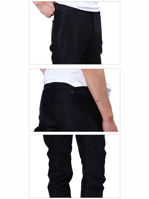 men s straight pants black - LANVIN - BALAAN 6