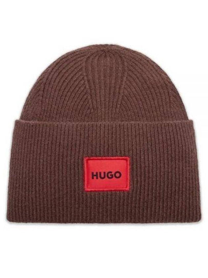 Logo Beanie Brown - HUGO BOSS - BALAAN 2