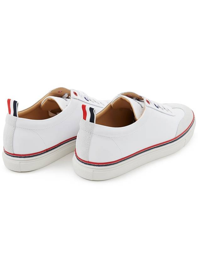 RWB Cupsole Rubber Calfskin Trainer Sneakers White - THOM BROWNE - BALAAN 8