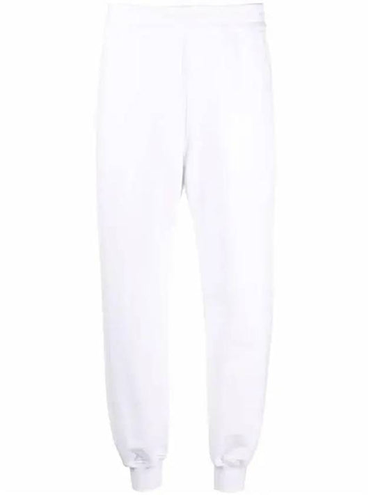 Women s Black Graffiti Logo Jogger Pants White - ALEXANDER MCQUEEN - BALAAN 1