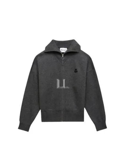 Axelle Zip-Up Cardigan Anthracite - ISABEL MARANT - BALAAN 2