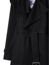 Gabardine Trench  Coat Black - BURBERRY - BALAAN 3