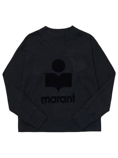 Kilsen Logo Print Sweatshirt Black - ISABEL MARANT - BALAAN 1