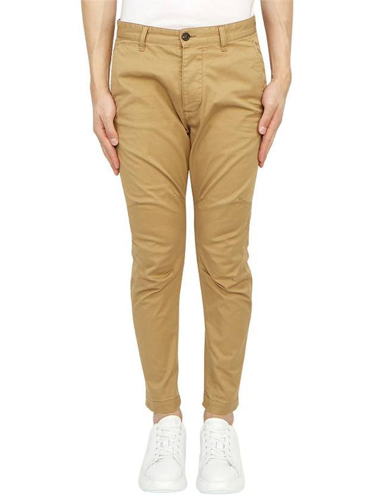 Cotton Sexy Straight Chino Pants Beige - DSQUARED2 - BALAAN 2