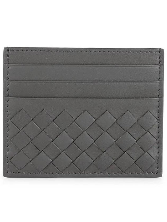 Intrecciato Classic Card Wallet Dark Grey - BOTTEGA VENETA - BALAAN 2